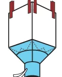 Supported Cone + Spout - Jumbo bags/FIBC bags